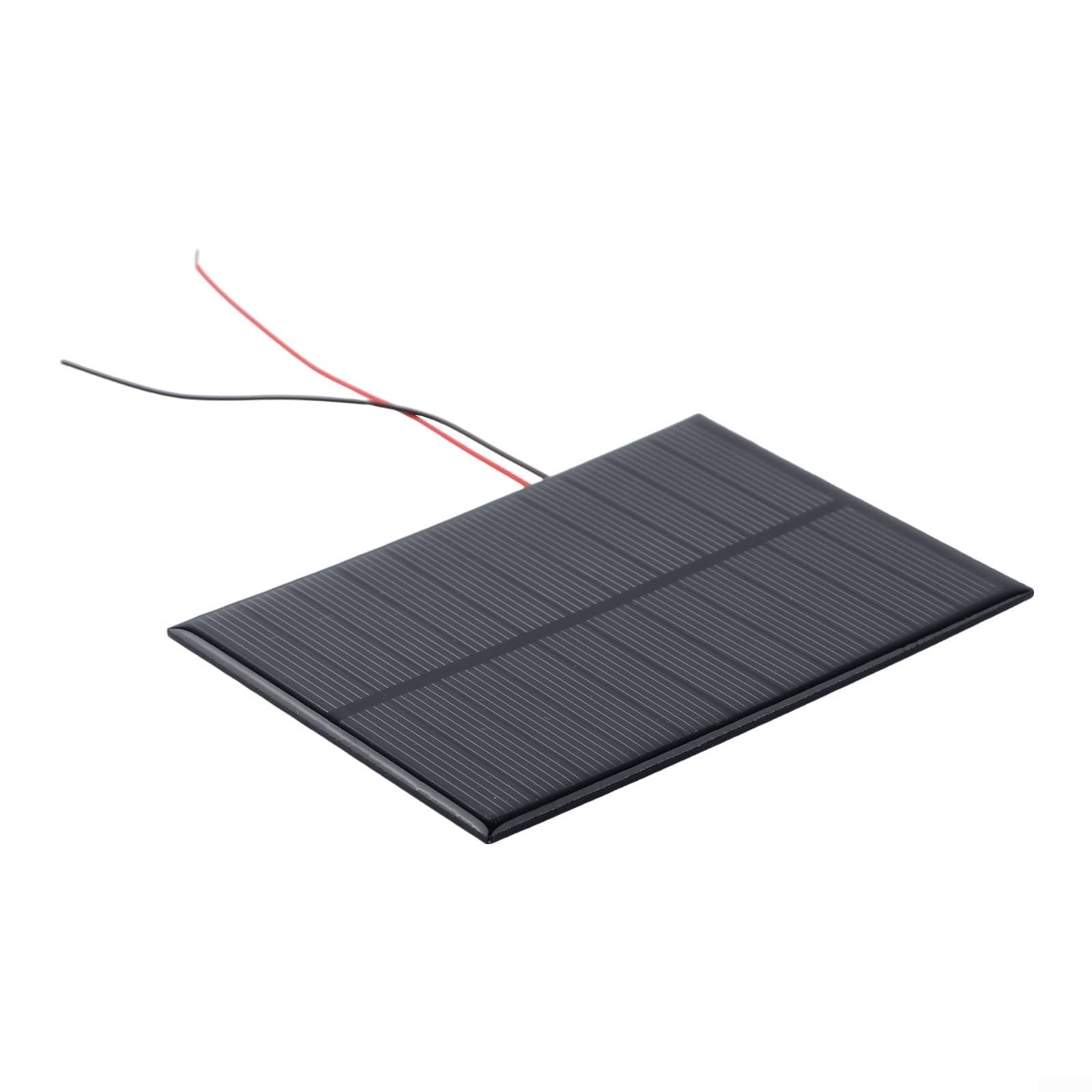 Kit di 5 pannelli solari fotovoltaici da 5 V 200 mA, 110 x 80 mm con filo da 10 cm, per mini caricabatterie a energia solare per progetti fai da te