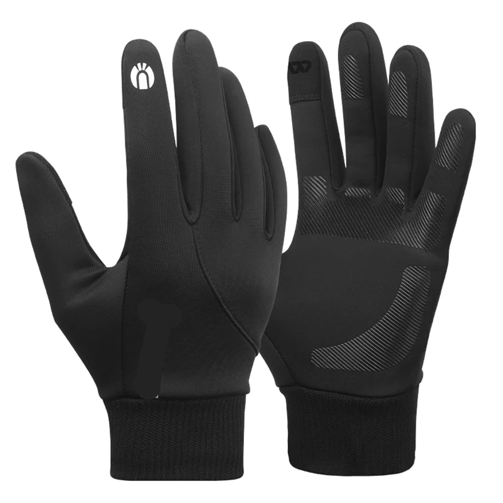 Gants d'escalade Gants Thermiques d'hiver for Hommes, Cyclisme, Coupe-Vent, Doigt Complet, vélo de Route, équipement de Sport Chaud pour Escalade(XL)