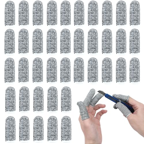 40 pcs Anti-Cut Fingertips Finger Cots Cut Resistant Protector Guards,