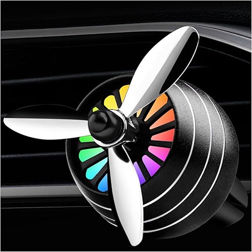 Suvnie Clip de ventilación para ambientador de automóvil, forma de hélice de la fuerza aérea, clip de salida de aire acondicionado automático con Suvnie Clip de ventilación para ambientador de automóvil, forma de hélice de la fuerza aérea, clip de salida de aire acondicionado automático con