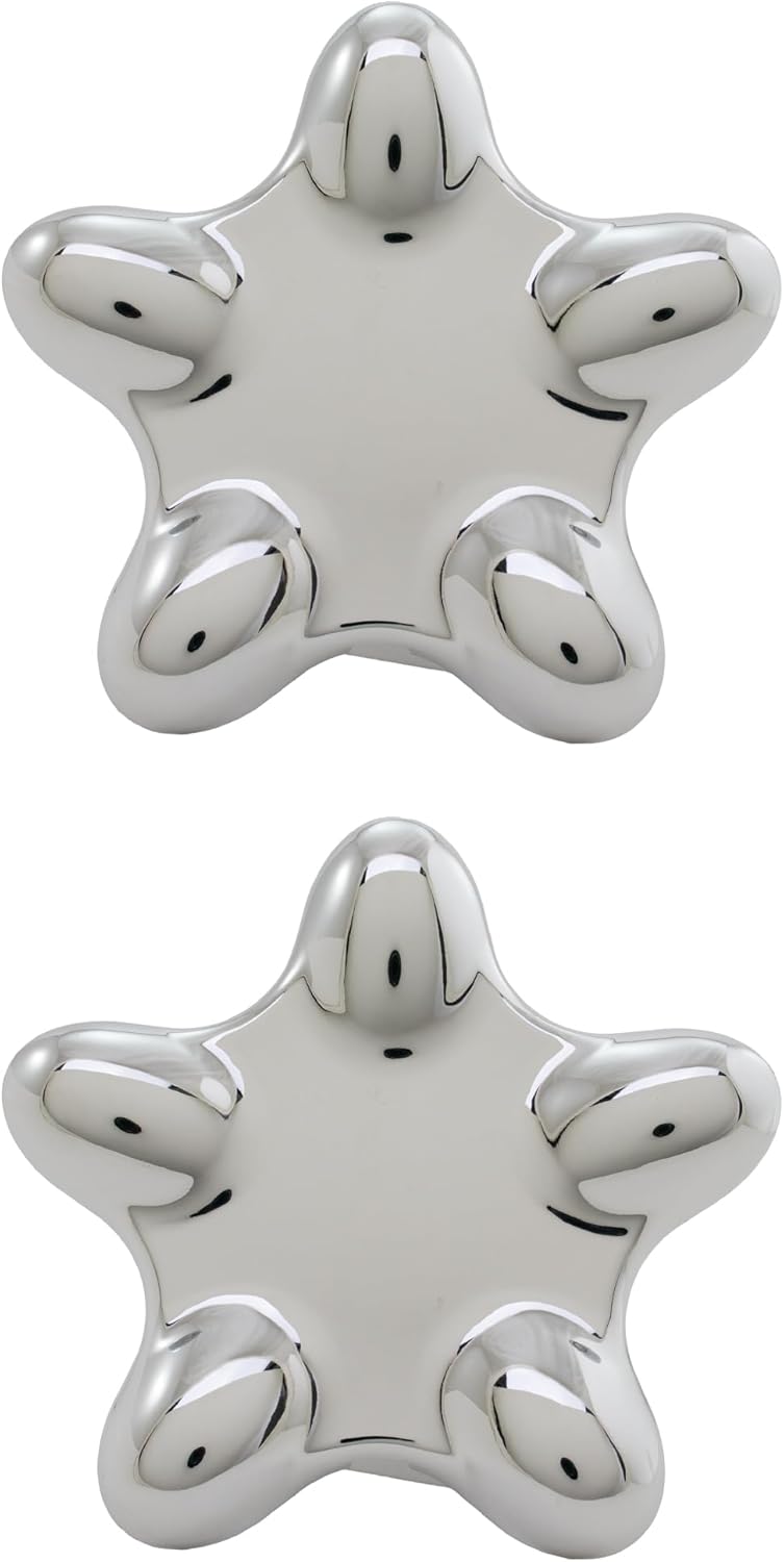 IMM New Genuine Wheel Center Caps Replacement for Plymouth Prowler 4865532AB Fits Chrome Wheels 2 Pack