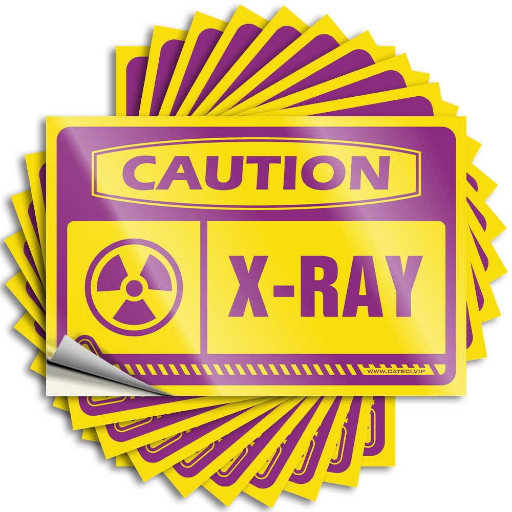 Funny Sticker Scented Holiday Sweet Caution X-ray - No Residue Decals for Motorcycle(12X18CM)