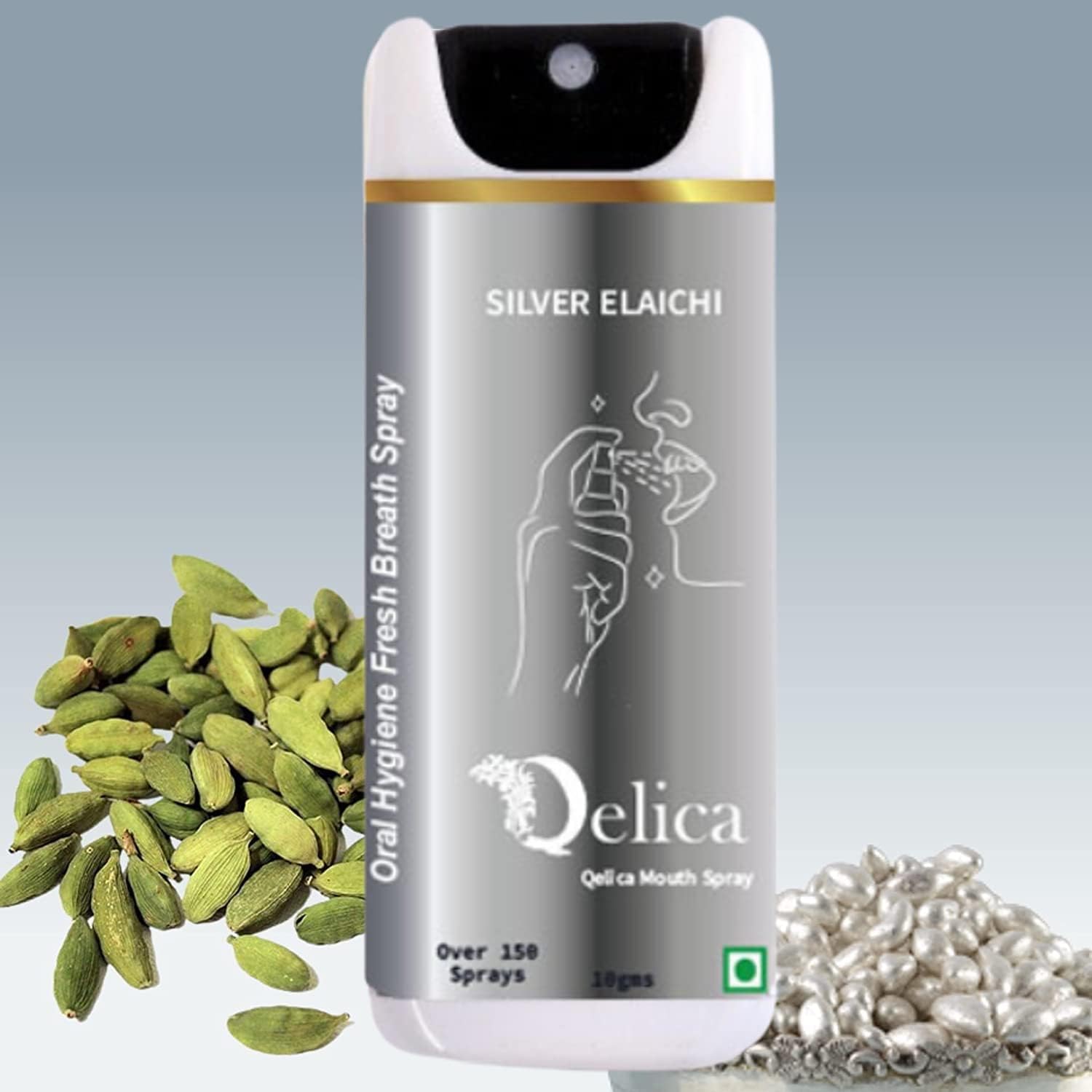 Qelica Love Special Mouth Freshener Long-Lasting Kiss-Ready Breath Freshness (Polar Mint & Silver Elachi) 1