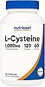 Nutricost L-Cysteine 1000mg, 120 Capsules - Non-GMO, Gluten Free Supplement, 500mg Per Capsule