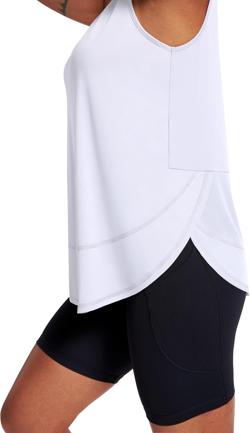 Women's Sleeveless Workout Tops Breathable Lightweight Active Tennis Yoga Shirts Athletic Running Tank Tops for Women - Image 4