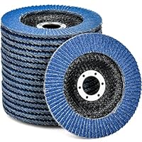 HATANSE 10 Stück Fächerscheiben Ø 125mm x 22 mm Korn 40 Schleifscheiben Schleifmopteller Lamellenscheiben für Winkelschleifer Poliermaschine