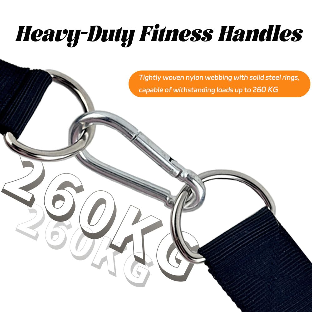 Einhandgriff Fitnessbänder 2 Stück Fitnessband Griffe Krafttraining Anti Schweiß und Anti-Rutschgriff Krafttraining Zuhause Fitnessstudio