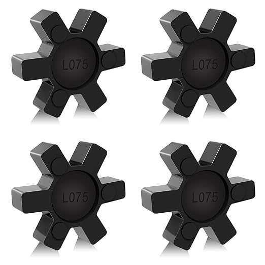 L075 Flexible NBR Rubber Spider Center Insert, 4 Pack Solid Coupling