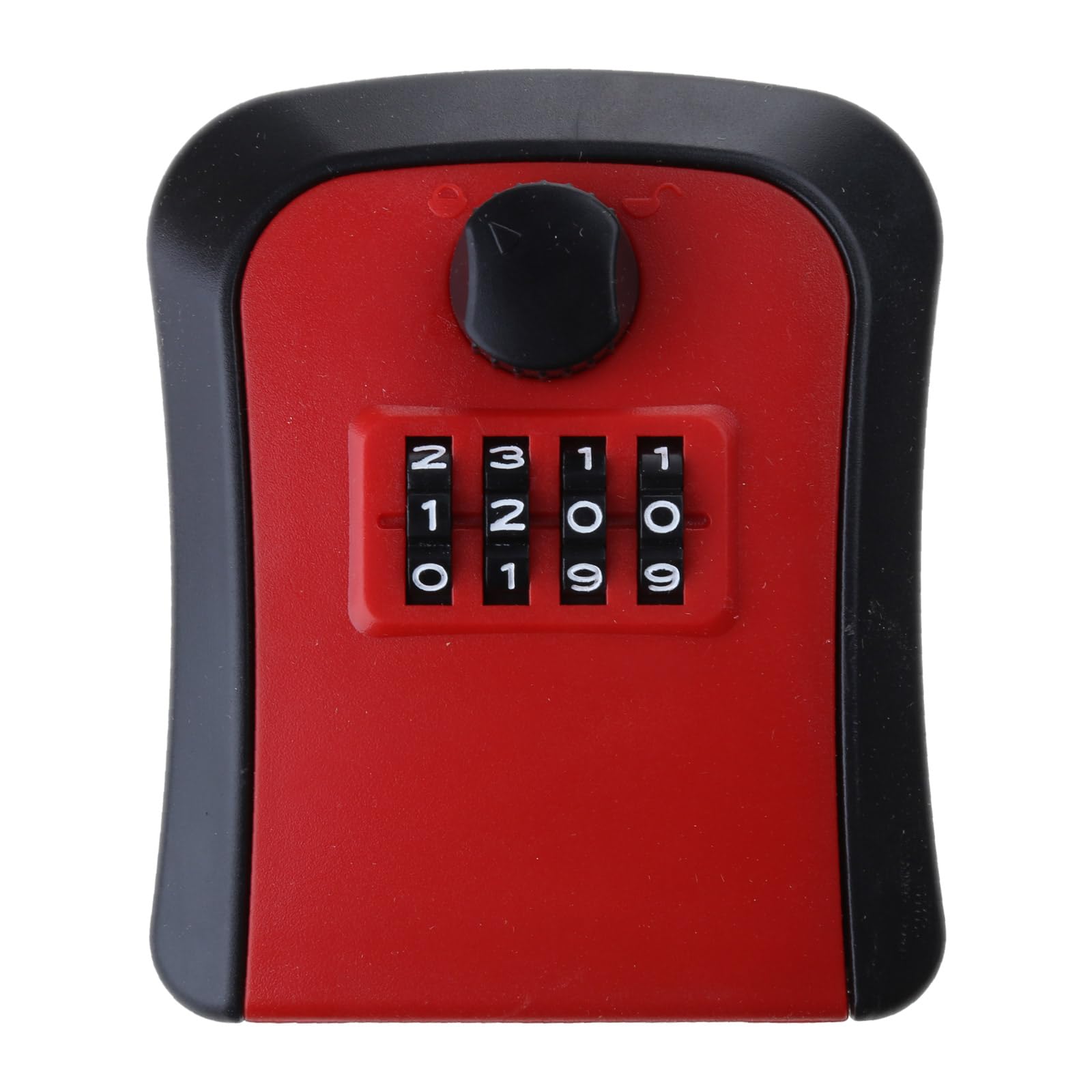 Key Lock Box With 4 Digit Combination - Outdoor Key Safe Wall Mount - Weatherproof Key Storage For Home, Office