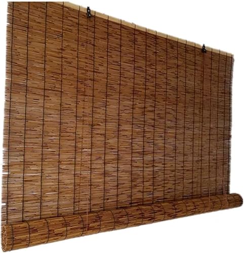 Persiana enrollable de bambú retro para exteriores, persianas de bambú sin taladro, cortinas de protección solar, anti-UV, persianas transpirables disponible en Yaxa Colombia