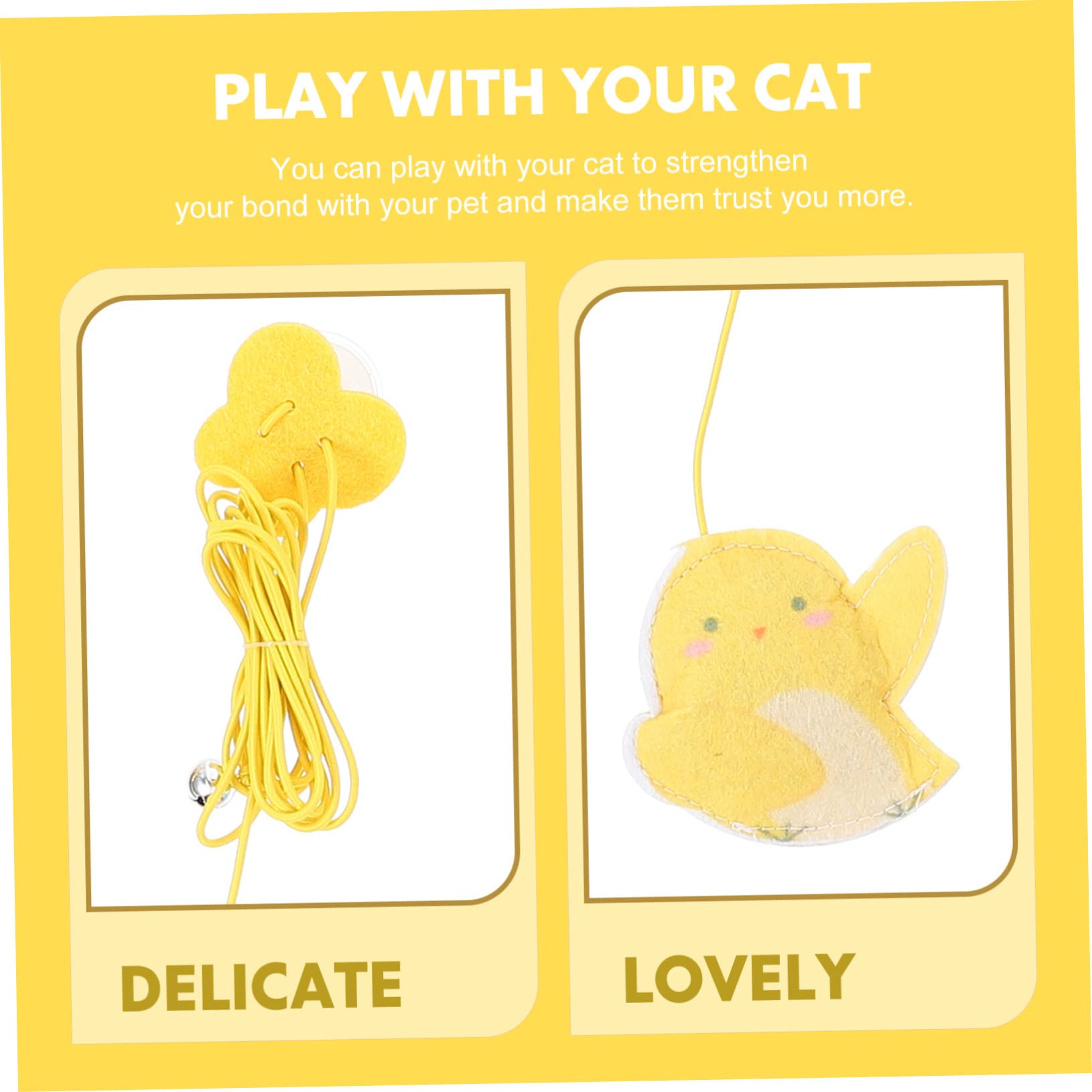 FRCOLOR 16stücke Katzen-Spielzeug Bunten Federn Und Geräuschen Interaktive - Für Katzen Selbstbeschäftigung Und Unterhaltung Innenräumen