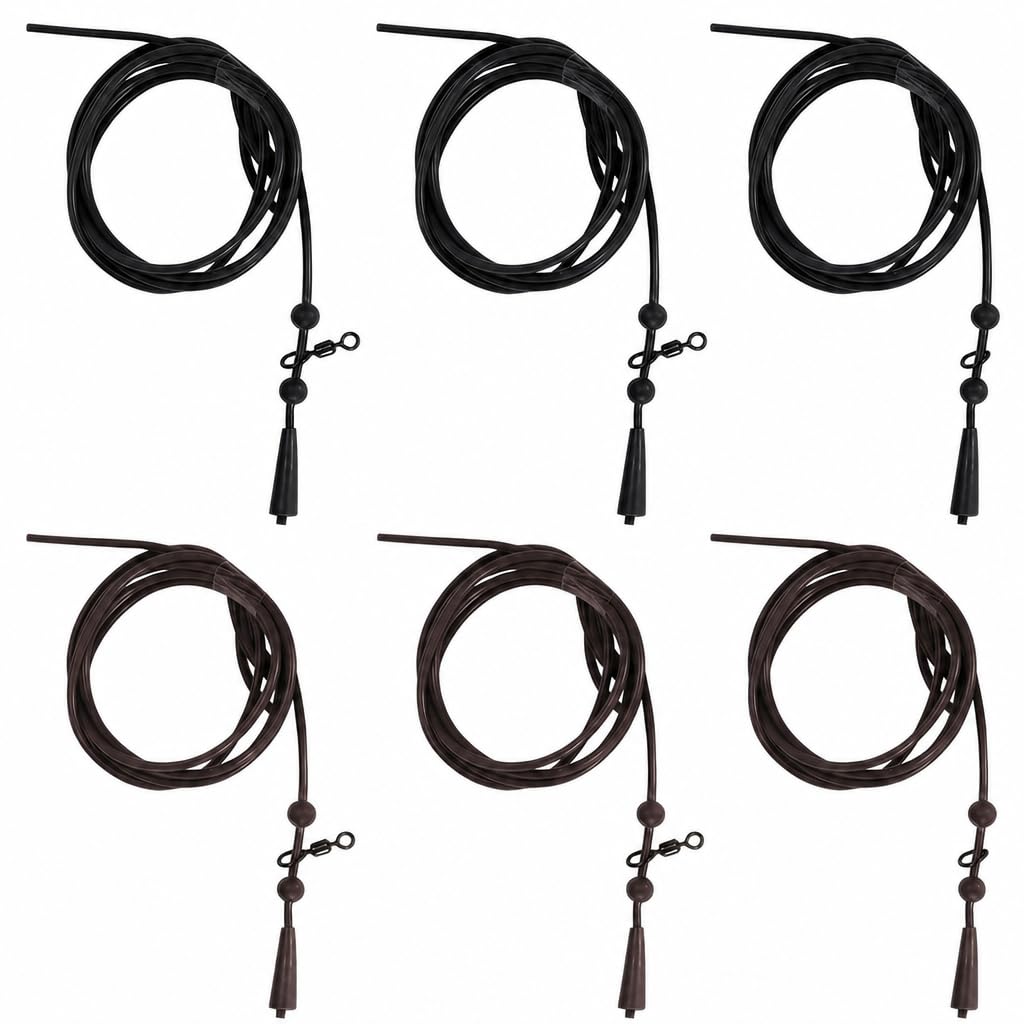 6 PCS Fishing Rigs, Carp Fishing Accessories and Tackle, Carp Rigs for Weedy Lakebeds and Long Distance Casting