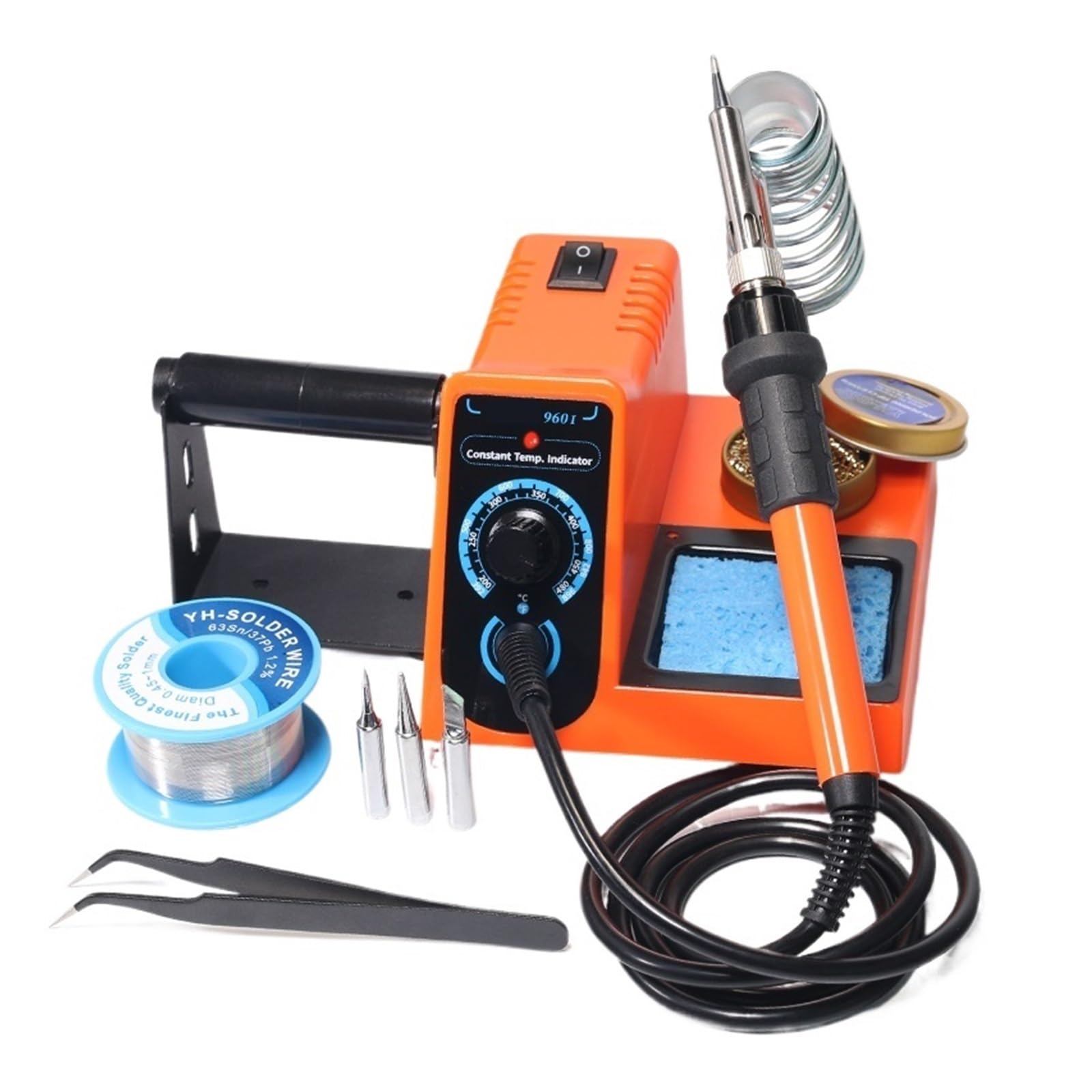 Kit De Soldador Eléctrico Digital Con Estación Soldadura Portátil Temperatura Ajustable Calentamiento Preciso(960-I)