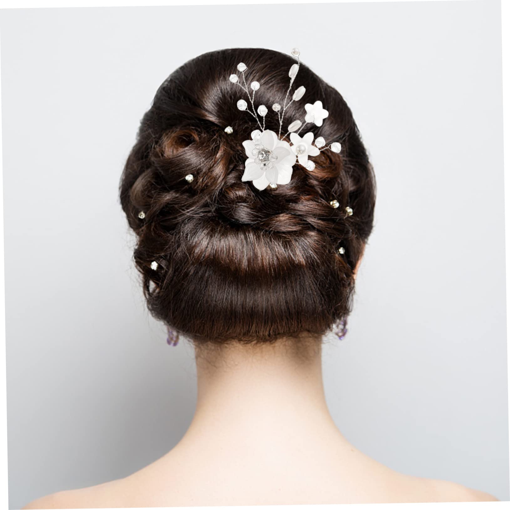 Healeved Stk Braut Hochzeit Tiara Haarkamm Hochzeit Brautjungfer Haarspange Hochzeit Haarspange Perle Haarnadel Haarschmuck Für Die Braut Kopfschmuck Für Die Braut Brauthaar Acryl