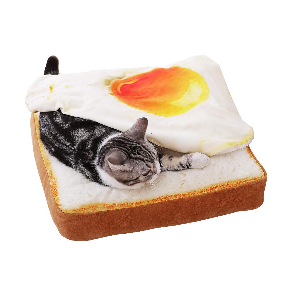 toast cat bed
