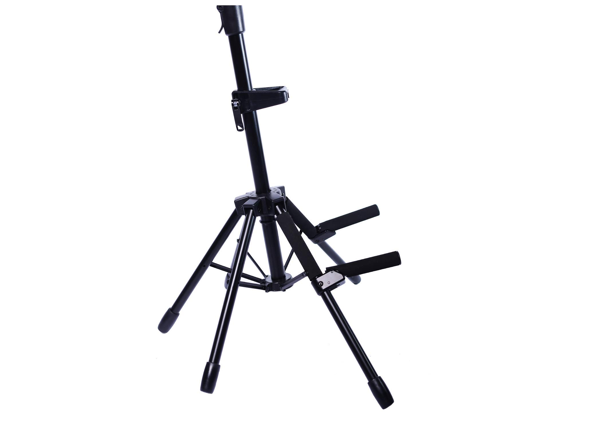 BULLHEAD+ : World’s Most Stable Professional MUSIC STAND, D&A Guitar Gear – Sturdy 5 Leg design for sheet music, laptop, tablet, iPad, portable folding universal for band & musician on stage & studio
