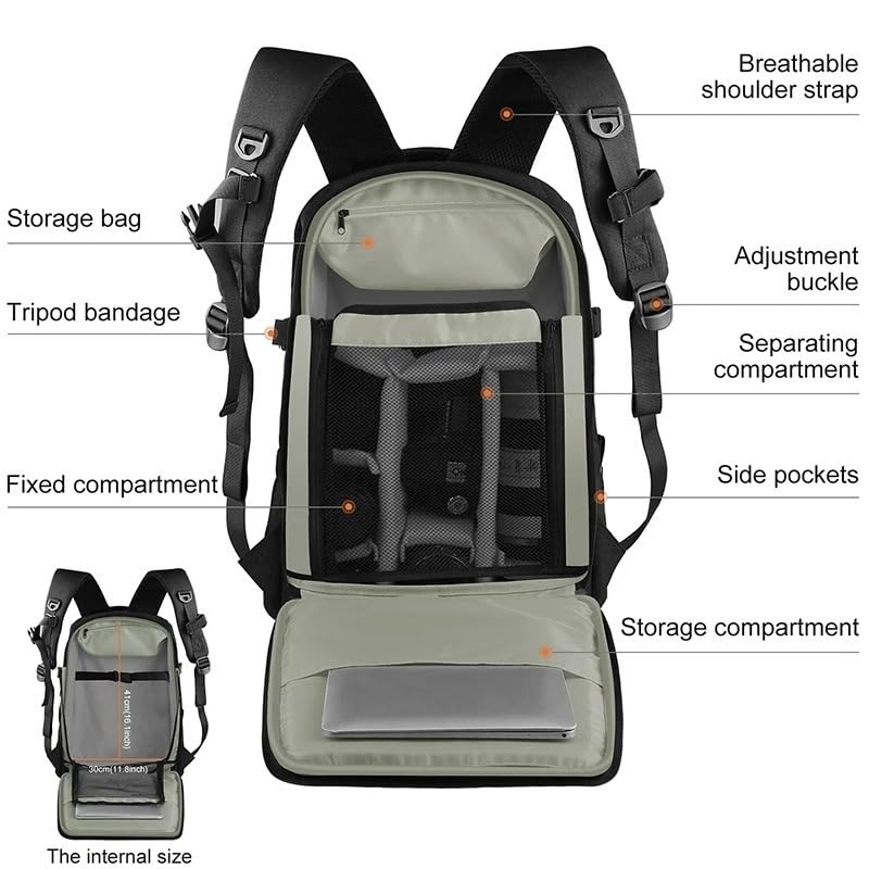 Borsa Reflex Zaino fotografico portatile for esterni impermeabile