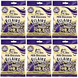 Walkers Nonsuch Milk Chocolate Eclairs 5.29 oz (Pack of 6) - Traditional British Chewy Butter Toffee Candy, Classic English Creamy Toffee Sweets, Imported UK Chocolates Gourmet Gift