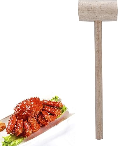 Miniatura 2 de 16 mazos de madera de cangrejo o langosta, martillos de madera dura de la naturaleza