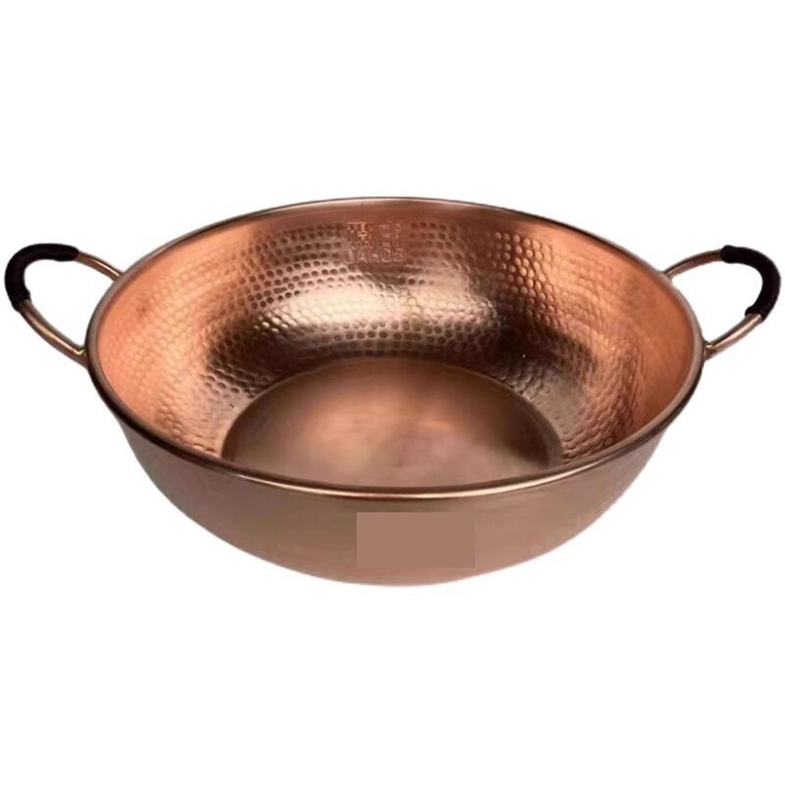 Hammered Kupfertopf Bratpfanne aus reinem Kupfer, Woks, gehämmerter Hot Pot, universelles Wärmespeicher-Kochgeschirr for alle Herdarten, praktische Suppe(28cm wok)