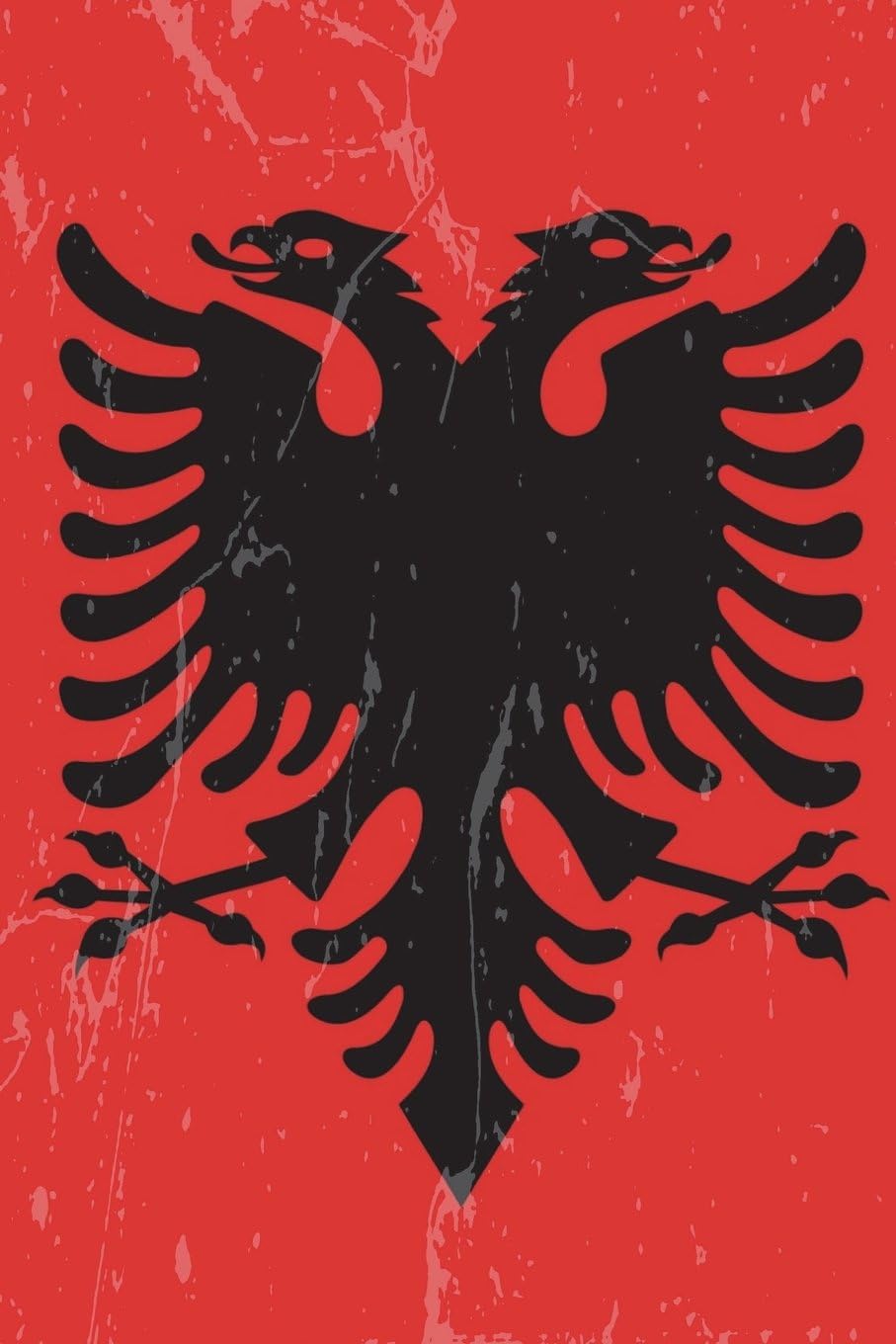 Albania Flag Journal: Albania Travel Diary, Albanian Souvenir Book, lined Journal to write in