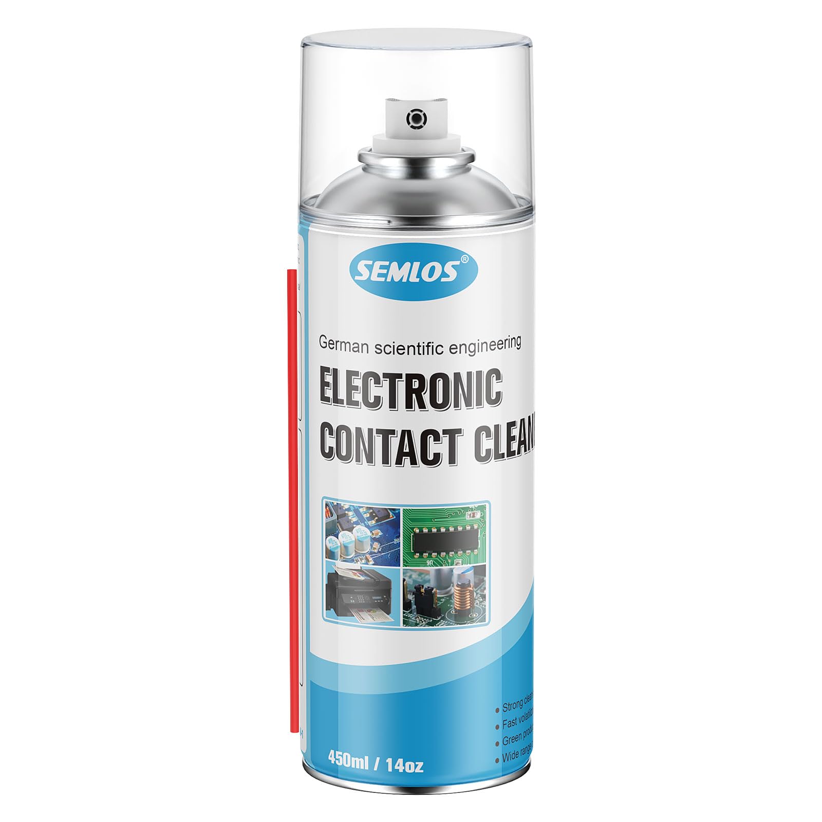 Semlos Electric Cleaner Spray for Contact, Battery Terminal, 14 Wt Oz, 1 Can