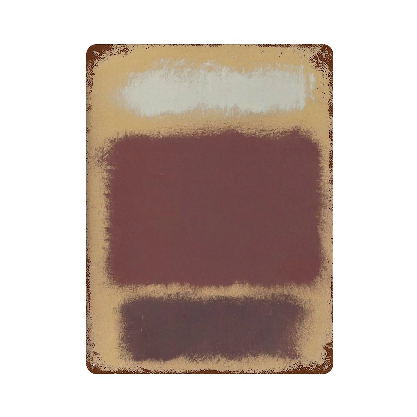 xiaoxiaoshen Mark Rothko Abstract Expressionist Modern Decor Wall Decor Art Metal Tin Poster Modern Home Decor Art Home Bar Shop Decorations Vintage Sign 40x30cm