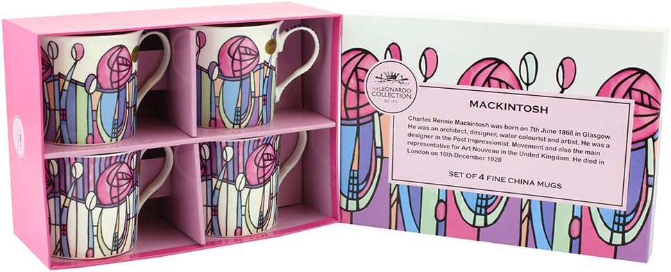 Leonardo Collection "Mackintosh Mug, Set of 4