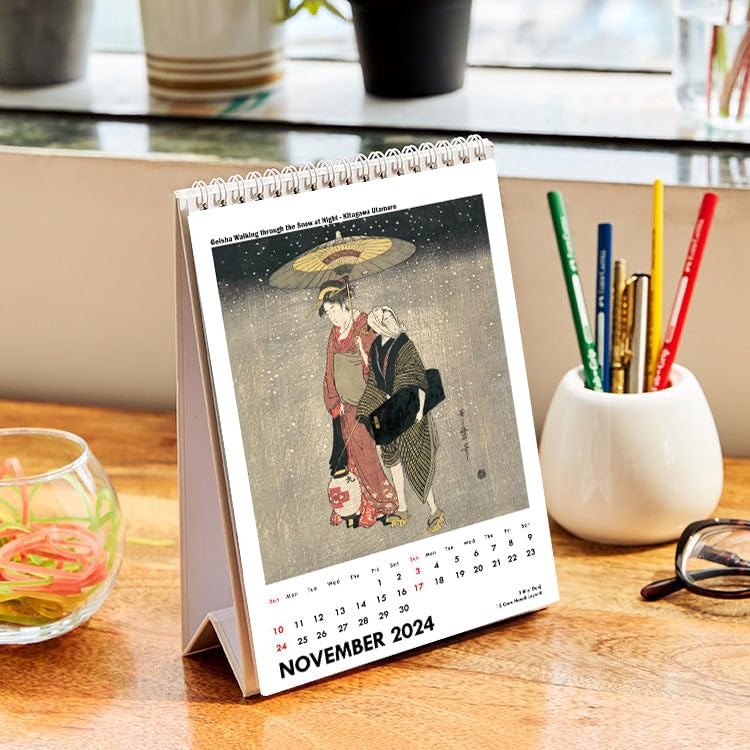 Image of Tallenge - Japanese Masters Collection - 2023 desk Calendar - 6 x 9 Inches (Paper, Desk Calendar)