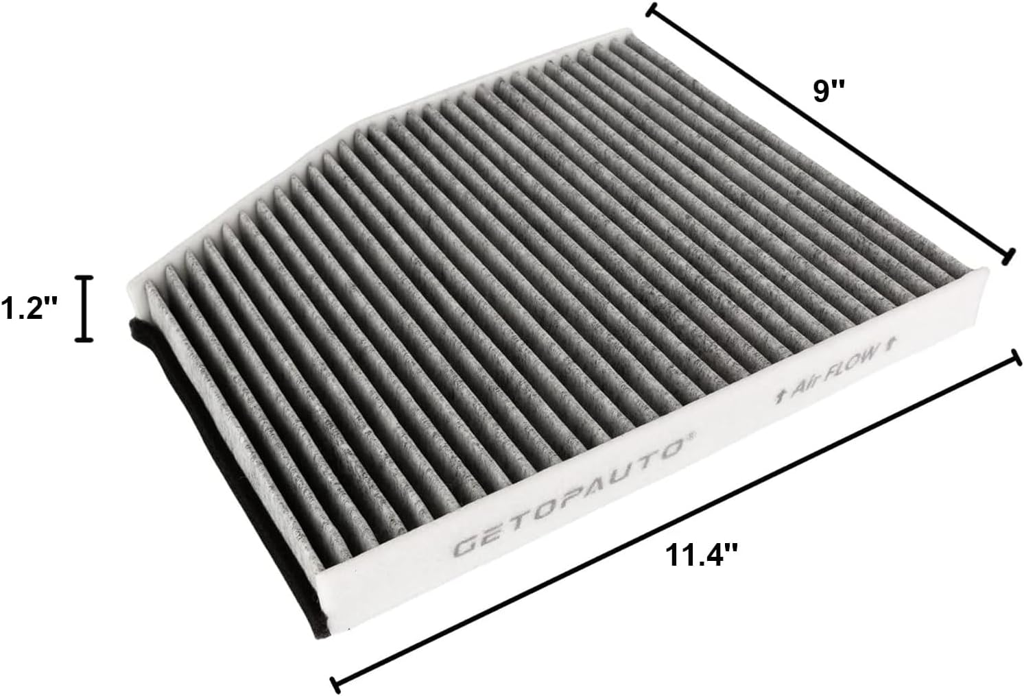 GETOPAUTO PC99528C Cabin Air Filter with Activated Carbon Fit for 23-15 Transit-350 350HD 250 150,19-15 Transit-150 250 350 Diesel Replaces BK21-18D543-AA(set of 4)