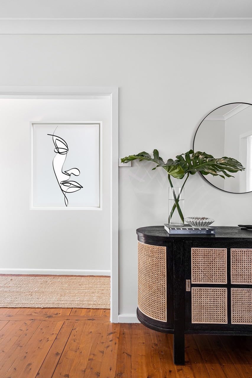 Rama z fugą cieniową 60 x 80 cm biała na płótno ramka na zdjęcia blejtram do płótna z drewna MDF