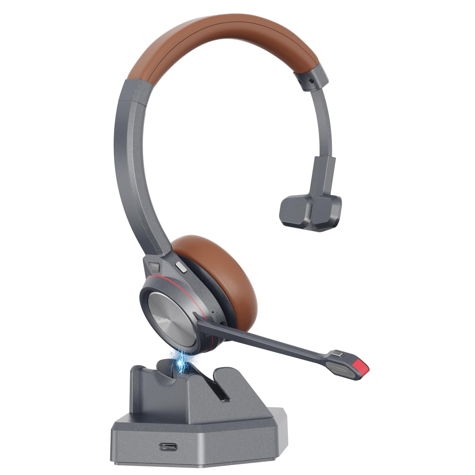 Casque mono Bluetooth avec micro pour éliminer les bruits de bureau - 8