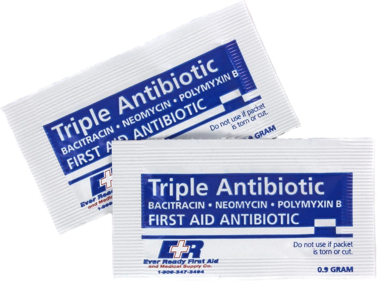 Ever Ready First Aid Triple Antibiotic Ointment .9gr Packets - 144 Count : Health & Household
