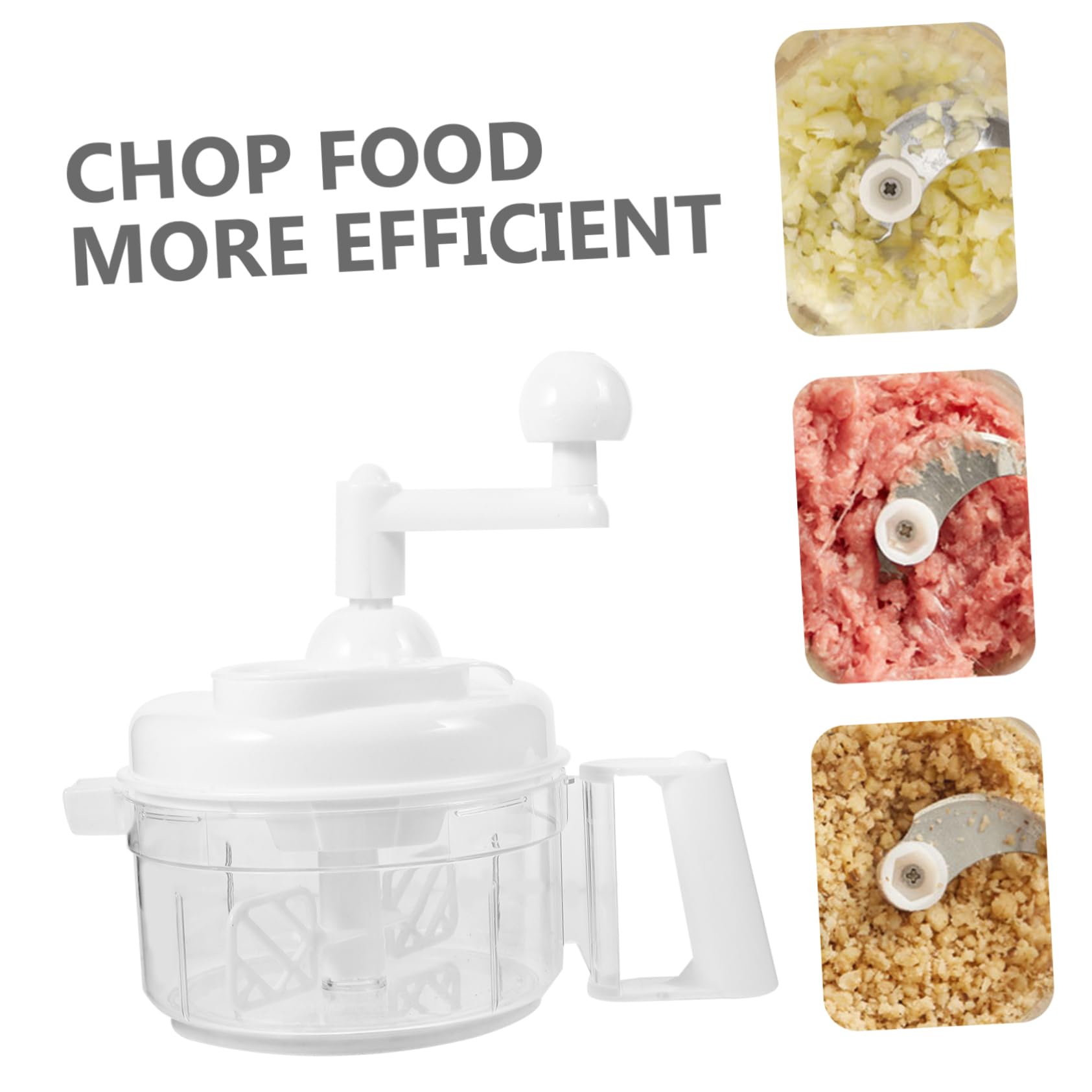 BRIGHTFUFU Baby Food Chopper Processor Hand Crank Vegetable Slicer Meat Mincer Multifunctional Kitchen Gadget Safe for Boys and Girls Random Color