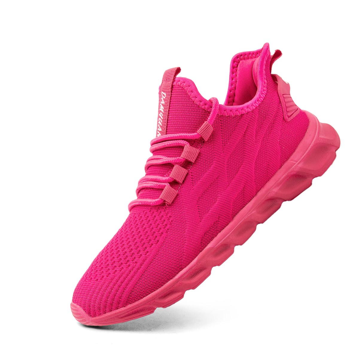 EGMPDA Zapatos deportivos para caminar para mujer, zapatos deportivos para correr, informales, a la moda, ligeros, para el trabajo, viajes, gimnasio, deportes, Rojo melocotón, 37.5 EU