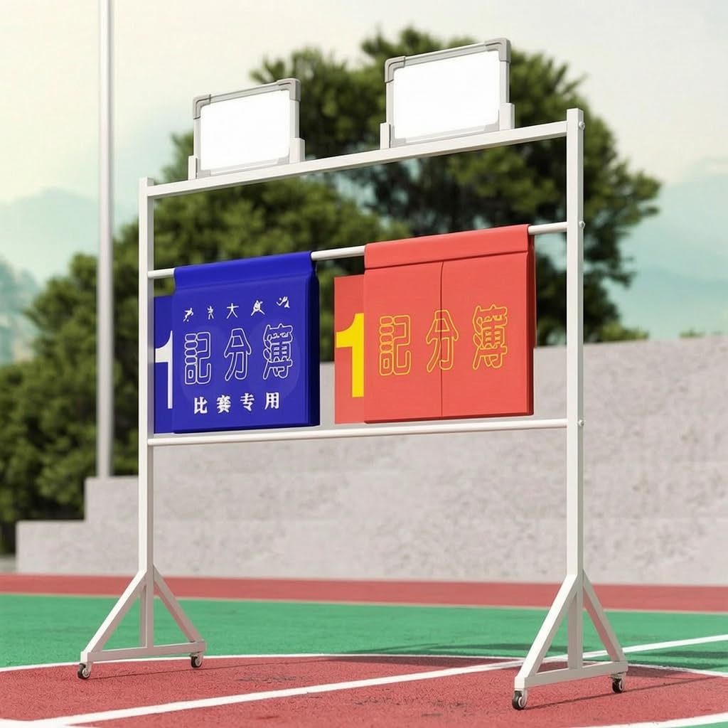 Marcador Manual Pie, hasta | Conectores Plásticos, Tablero para Fútbol, Sesiones Entrenamiento, Para Centros Comunitarios