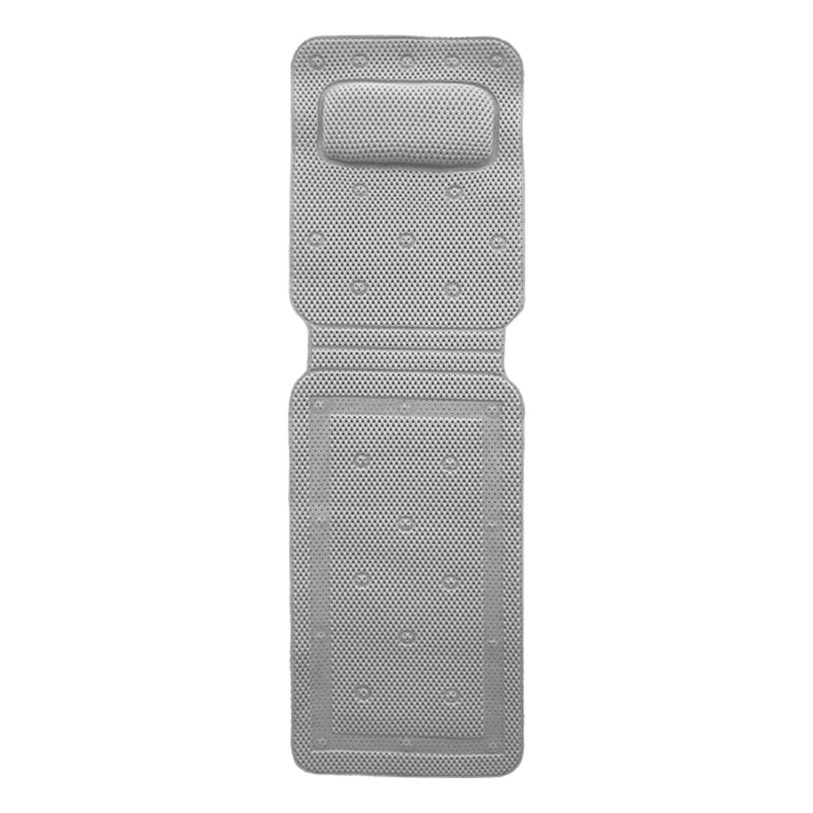 Coussin de bain pliable adulte gris en PVC ajouré 3D pour la maison et l'hôtel