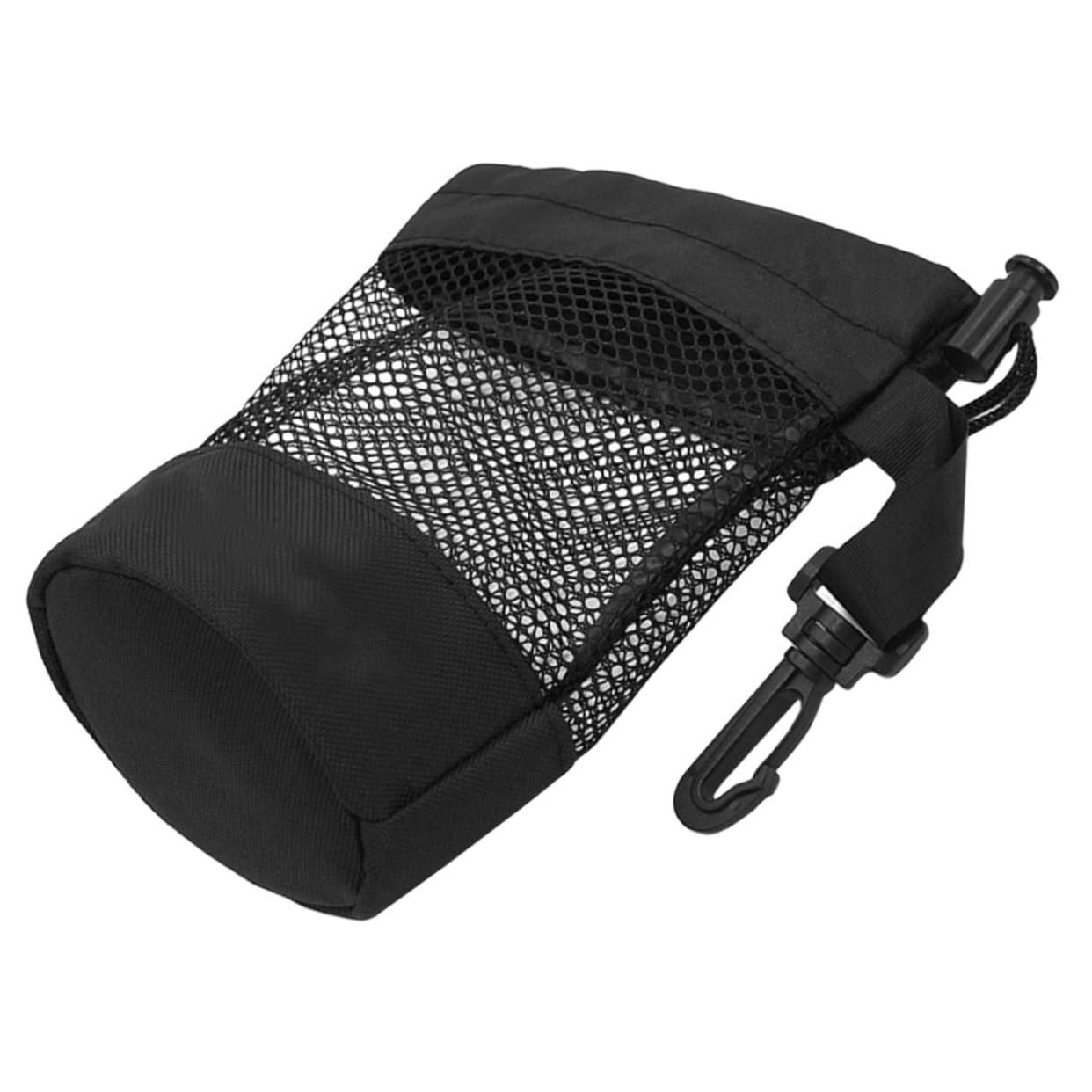 Sosoport Tennis Waist Bag with Drawstring Closure Mesh Design for Golf and Tennis Balls Strap Storage Pouch for Easy Carrying Versatile Balls Storage Bags for Sports Activities