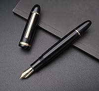 Vista 3 de JINHAO X159 Pluma estilográfica (Plumín extrafino 0.38mm, negro con clip dorado)