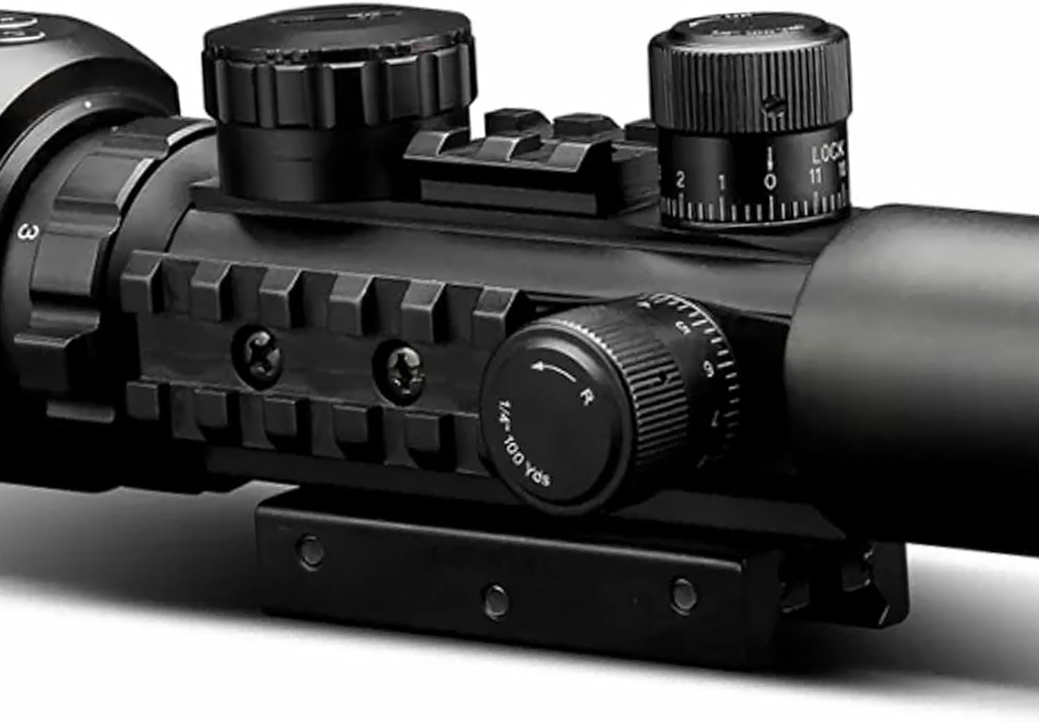 KONUS KONUSPRO AS-34 2-6x28 Tactical Scope for Quick Target Acquisition | Waterproof, Shockproof, Fogproof, Fully Multi-Coated Optics w/ 34mm Tube, Wide Angle & Red/Green Illuminated Reticle (7170)