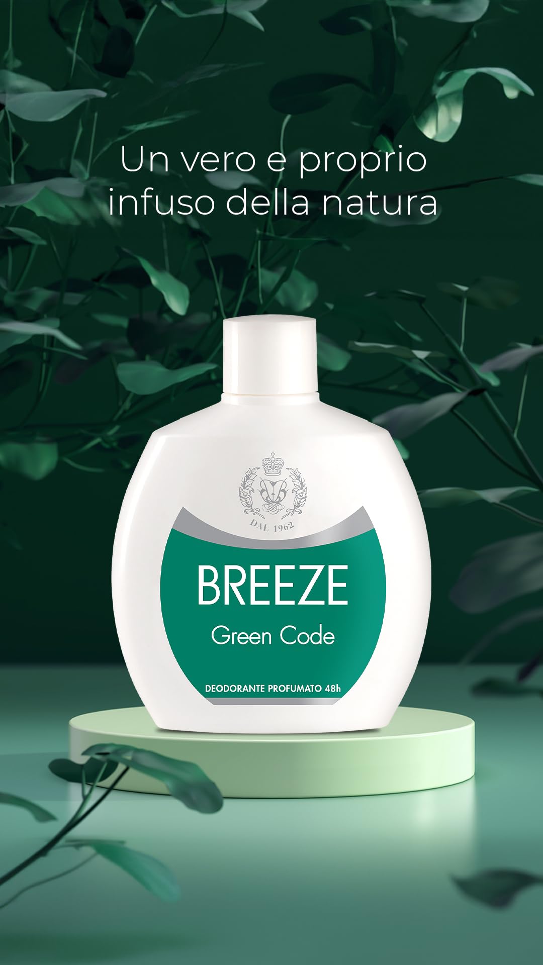BREEZE | Deodorante Squeeze Green Code, 6x100 ml