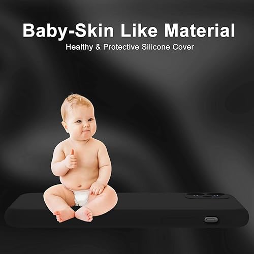 Miniatura 6 de DEENAKIN Funda compatible con iPhone 11 con protector de pantalla, silicona sedosa, funda de cámara mejorada, probada contra caídas de 16 pies