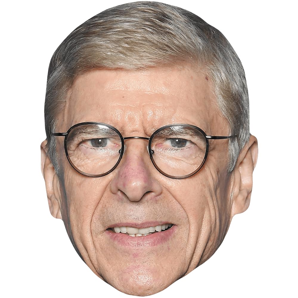 Arsène Wenger (Glasses) Celebrity Mask, Flat Card Face, Fancy Dress Mask
