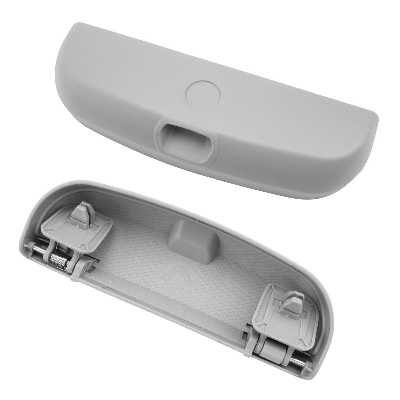 SKTU Supporto per occhiali da sole auto compatibile con BMW Serie 1, 3, 5, 7, X1, X3, X5, X7, astuccio per occhiali, porta occhiali per auto, interno auto (Grigio)