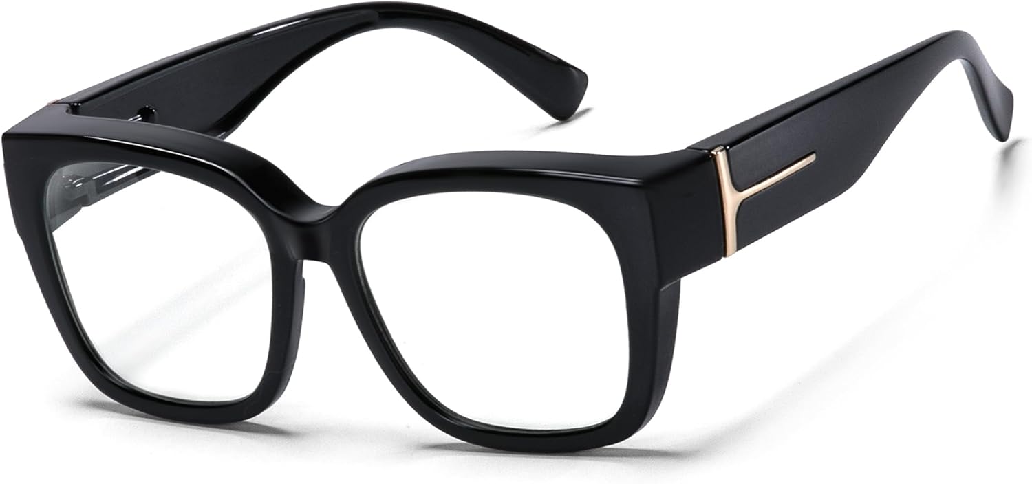 Blue Light Blocking Glasses Wear Over Prescription, Alleviate Eye Strain During Daily Electronic Device Use OC11C