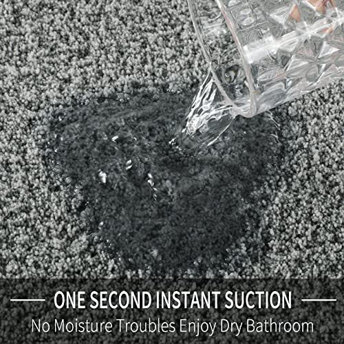 Yimobra Shaggy Fluffy Bathroom Rugs Floor Mat & Yimobra Non Slip Bathtub Shower Mat, Extra Long Bath Mat For Tub With Drain Hole And Suction Cups #TOP6