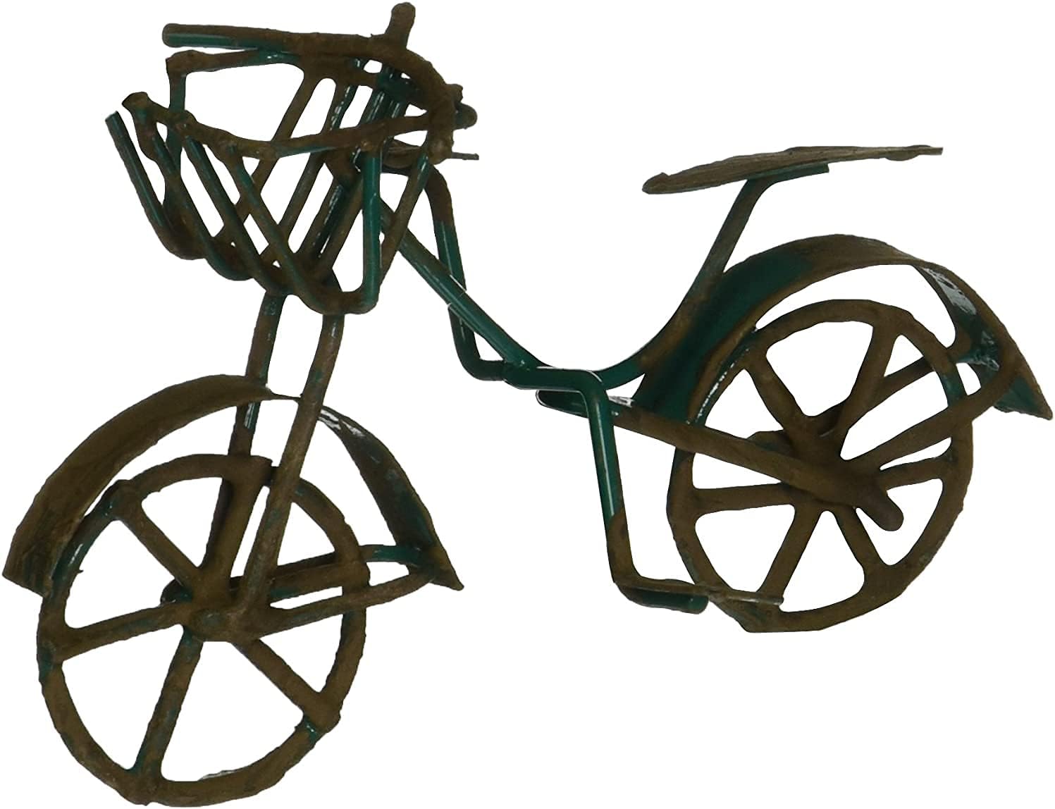 G & F Products MiniGardenn 10022 Metal Fairy Garden Mini Bicycle, Red