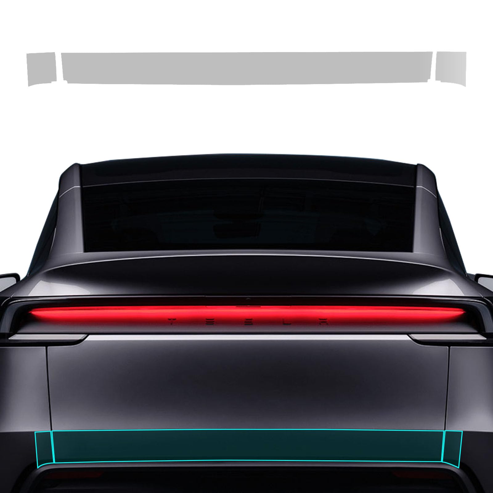 Paintville for 2025 2026 Tesla Model Y Juniper TPU PPF Paint Protective Film Custom Fit Anti Scratch Self Healing Shield Guard Tesla Finishing Accessories for Mini Rear Trunk Bumper