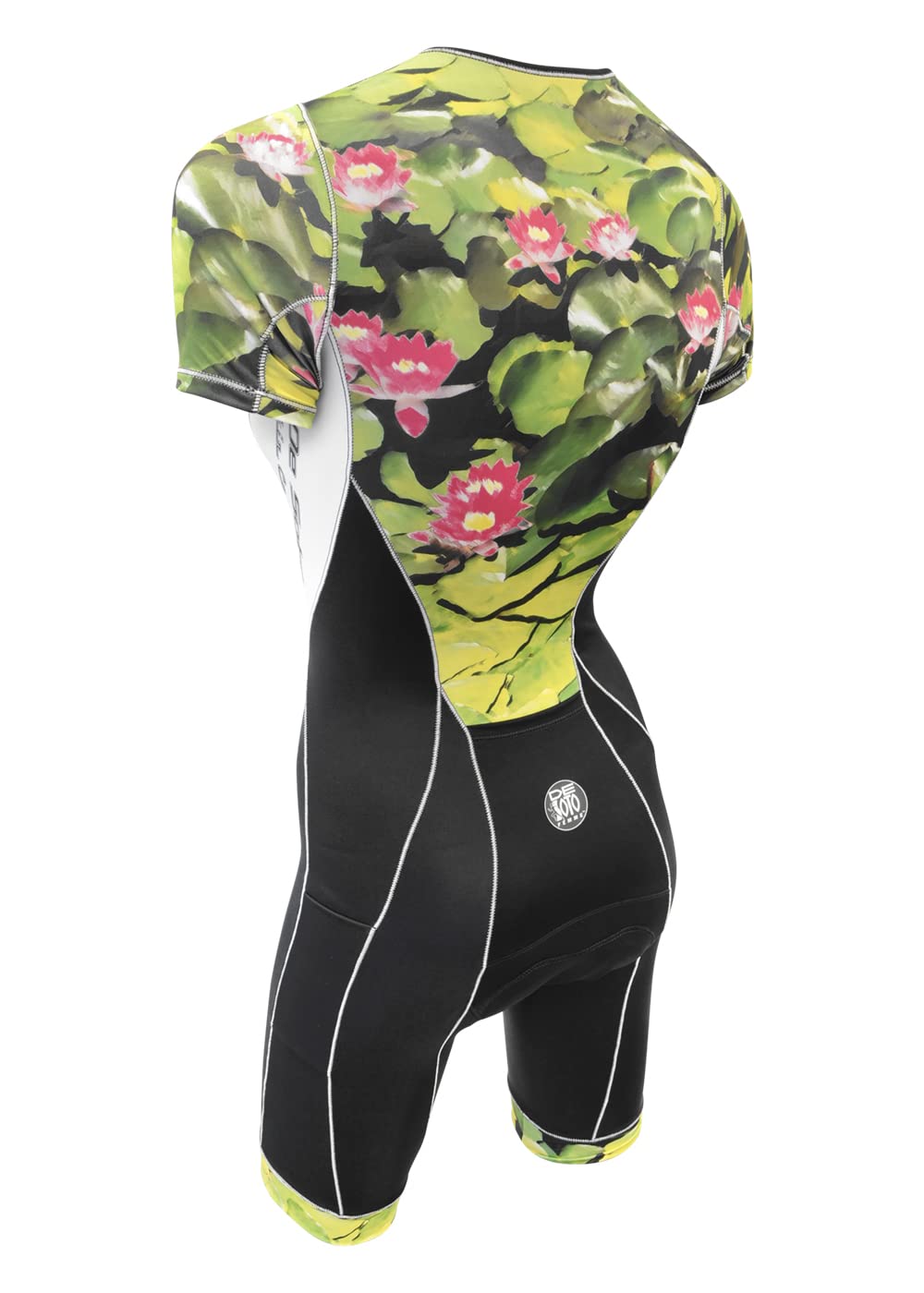 De Soto Femme Riviera Short Sleeve Trisuit - WRTTS1 (Le Jardin Lily Pad, Large)