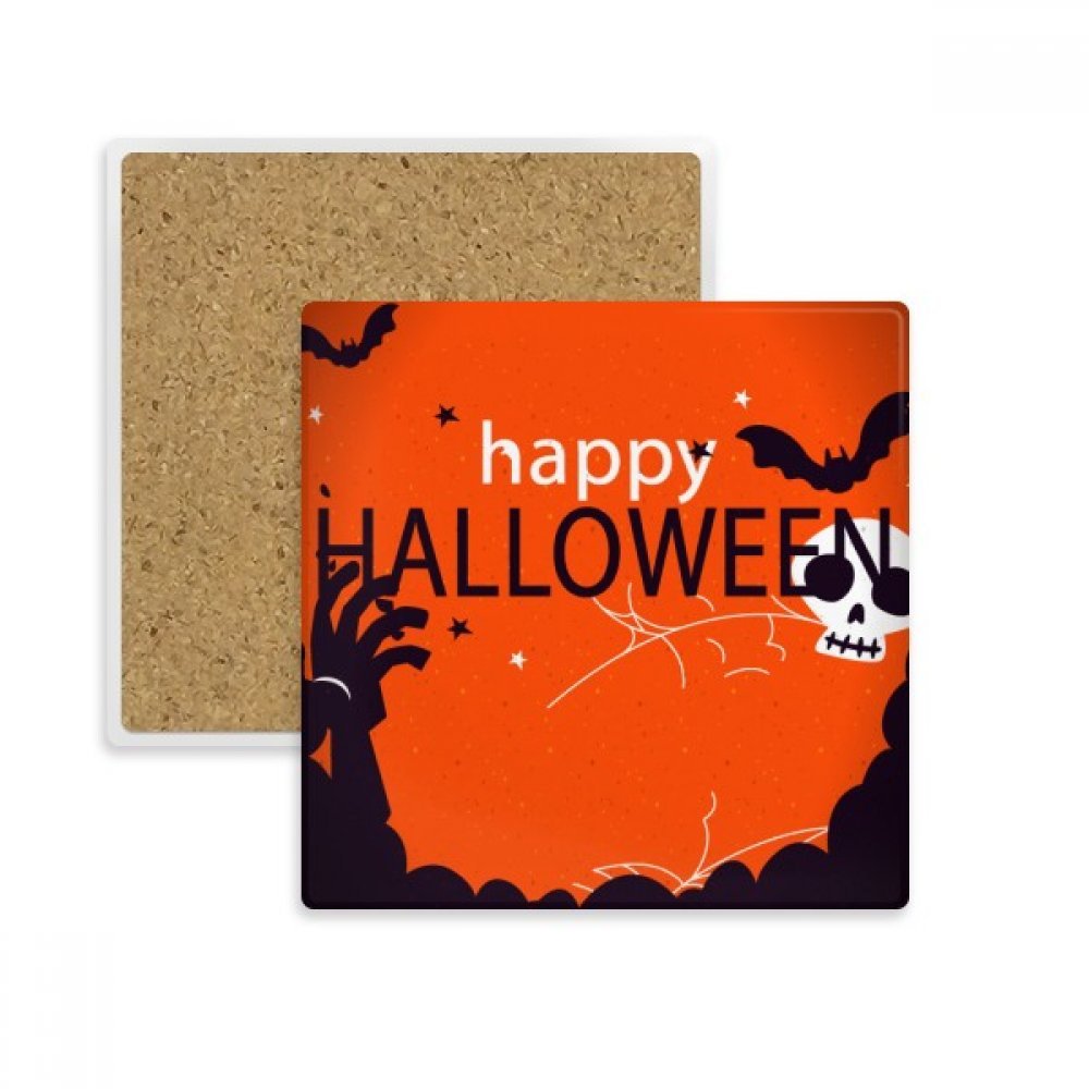 Dessous de verre Halloween en pierre absorbante idée cadeau originale de saison